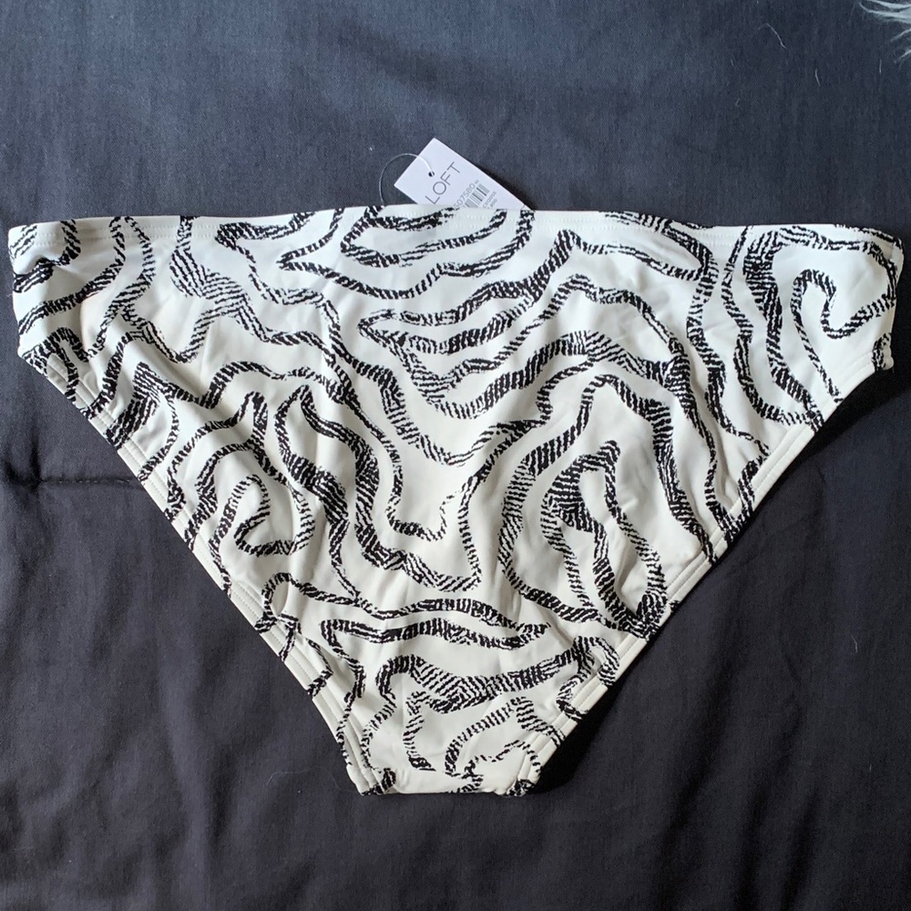 LOFT Ripple Patterned Classic Bikini Bottom